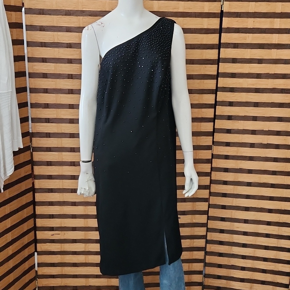Onyx Nite one shoulder dress